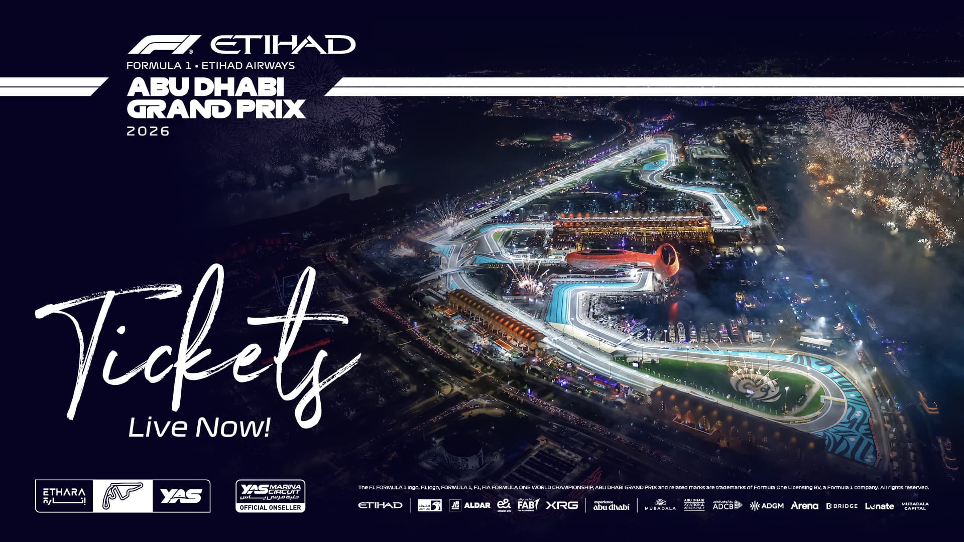 2026 포뮬러 1 에티하드 항공 아부다비 그랑프리 (2026년 12월 4일~6일, Yas Marina 서킷)    - 대표 이미지